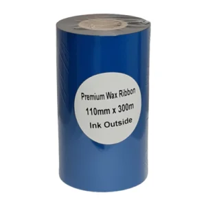 Barcode Printer Premium Wax Ribbon Roll, Width: 110mm x 300 Meters