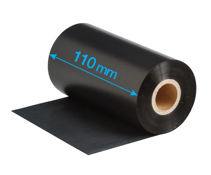 Barcode Printer Premium Wax Ribbon Roll, Width: 110mm x 300 Meters - Image 3