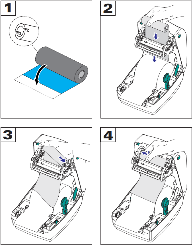 Barcode Printer Premium Wax Ribbon Roll, Width: 110mm x 300 Meters - Image 5